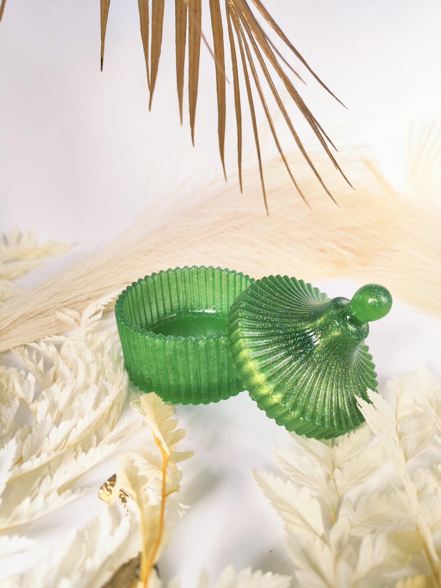 Pot à bijoux en résine époxy