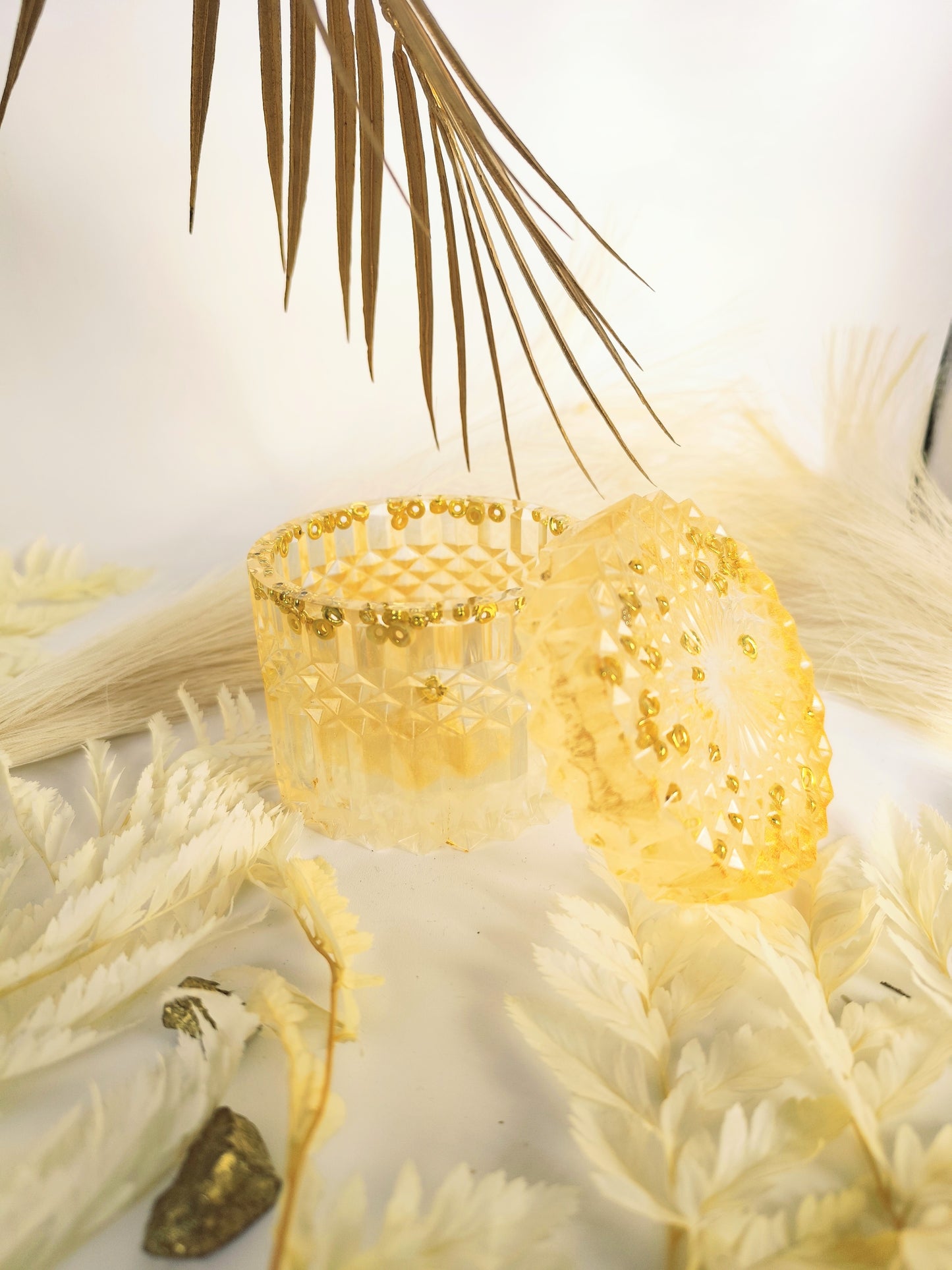 Pot à bijoux en résine époxy