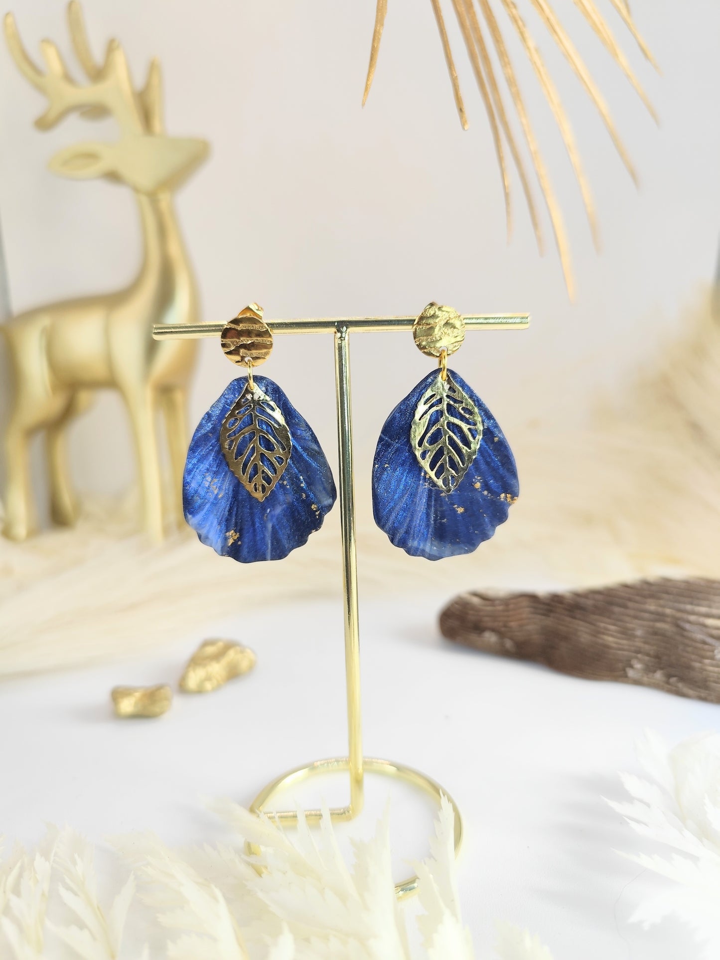 Boucles d'oreilles en pâte polymère