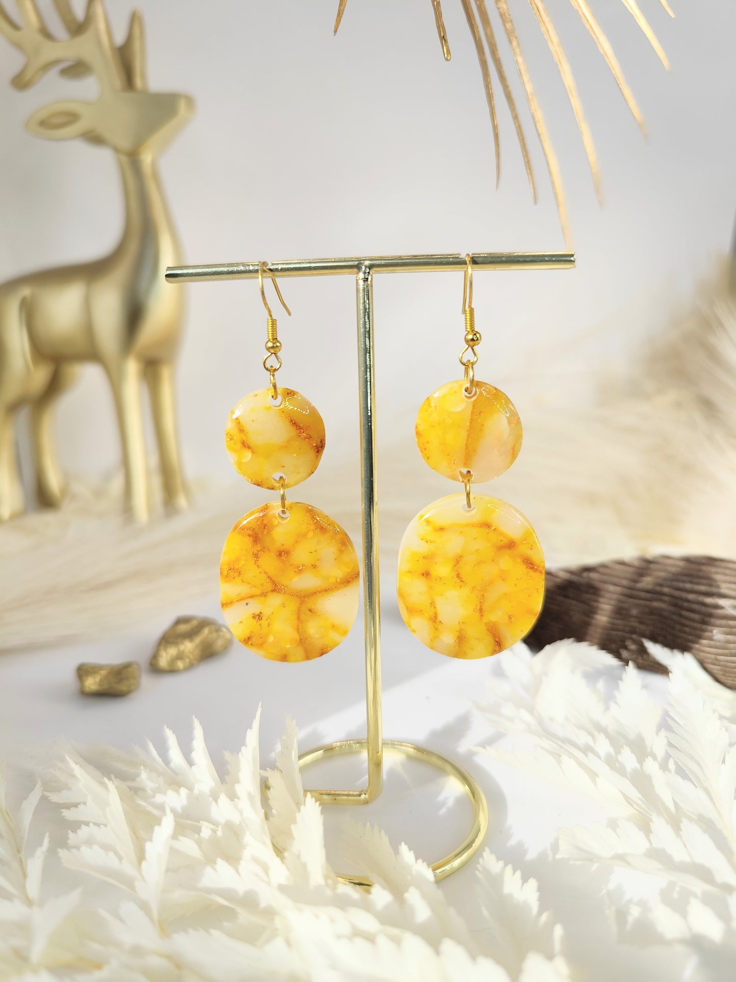 Boucles d'oreilles en pâte polymère