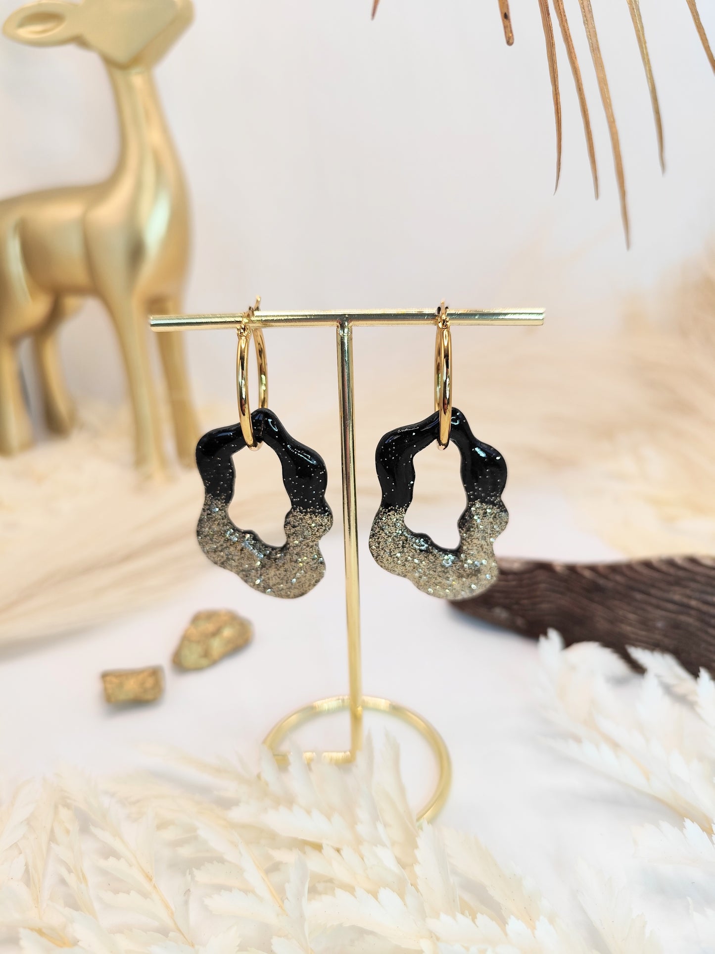 Boucles d'oreilles en pâte polymère