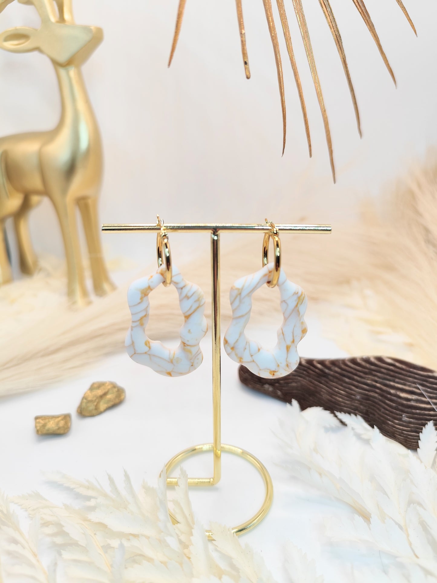 Boucles d'oreilles en pâte polymère