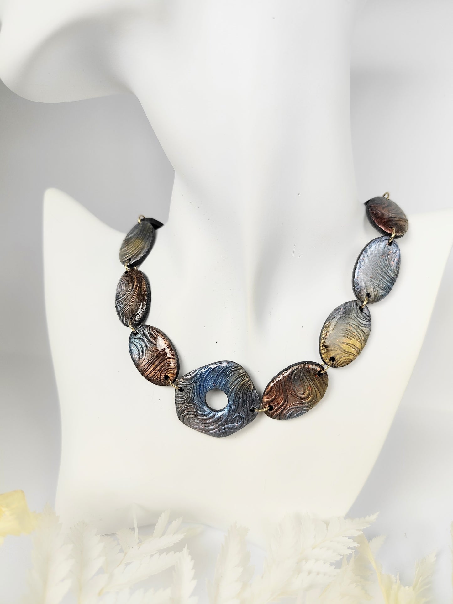 Collier Plume Coloré