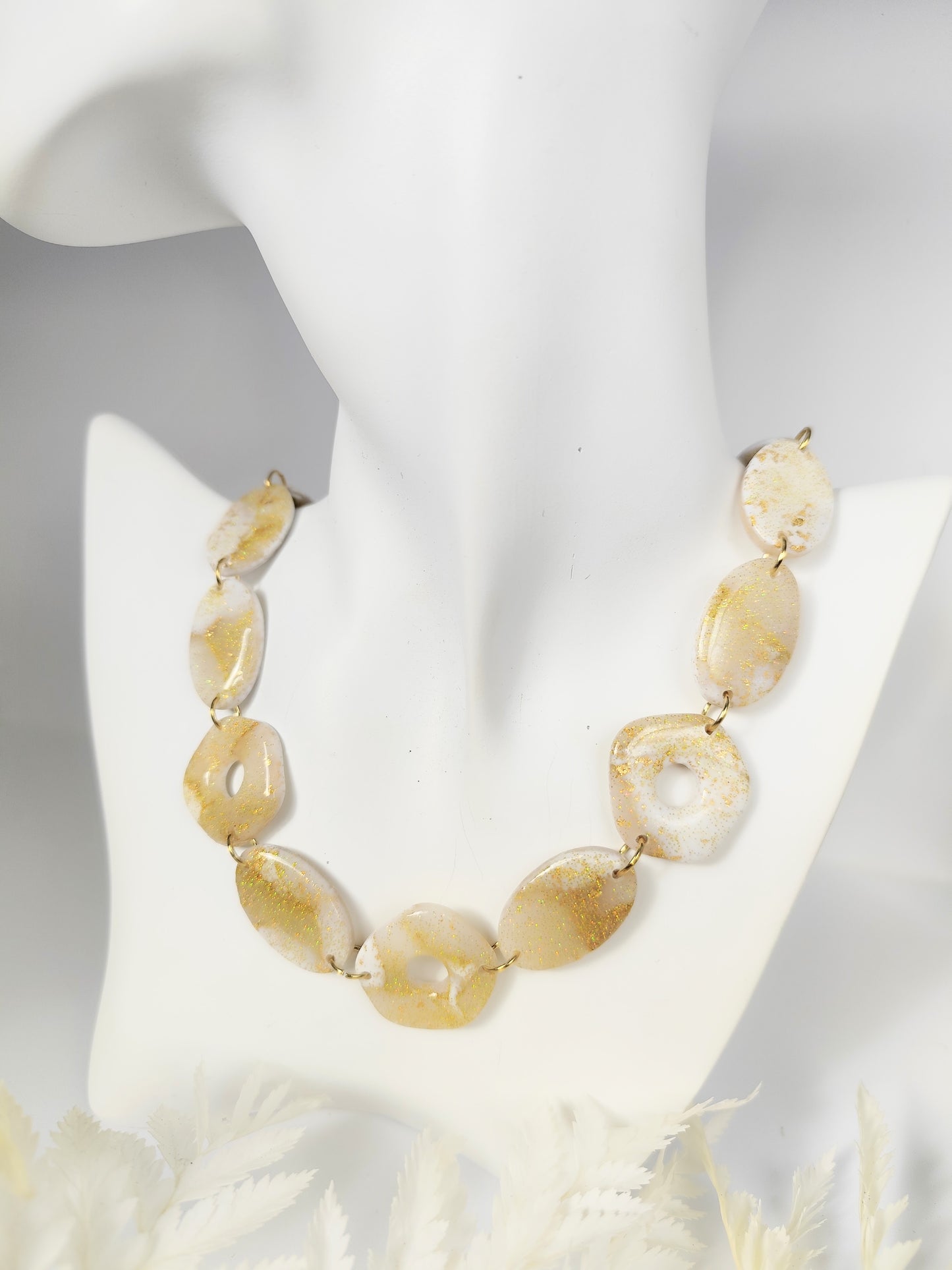 Collier Bois Doré