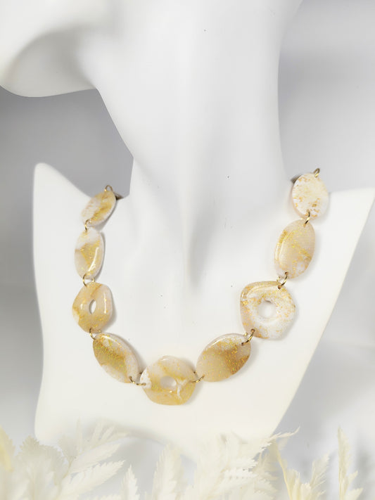 Collier Bois Doré