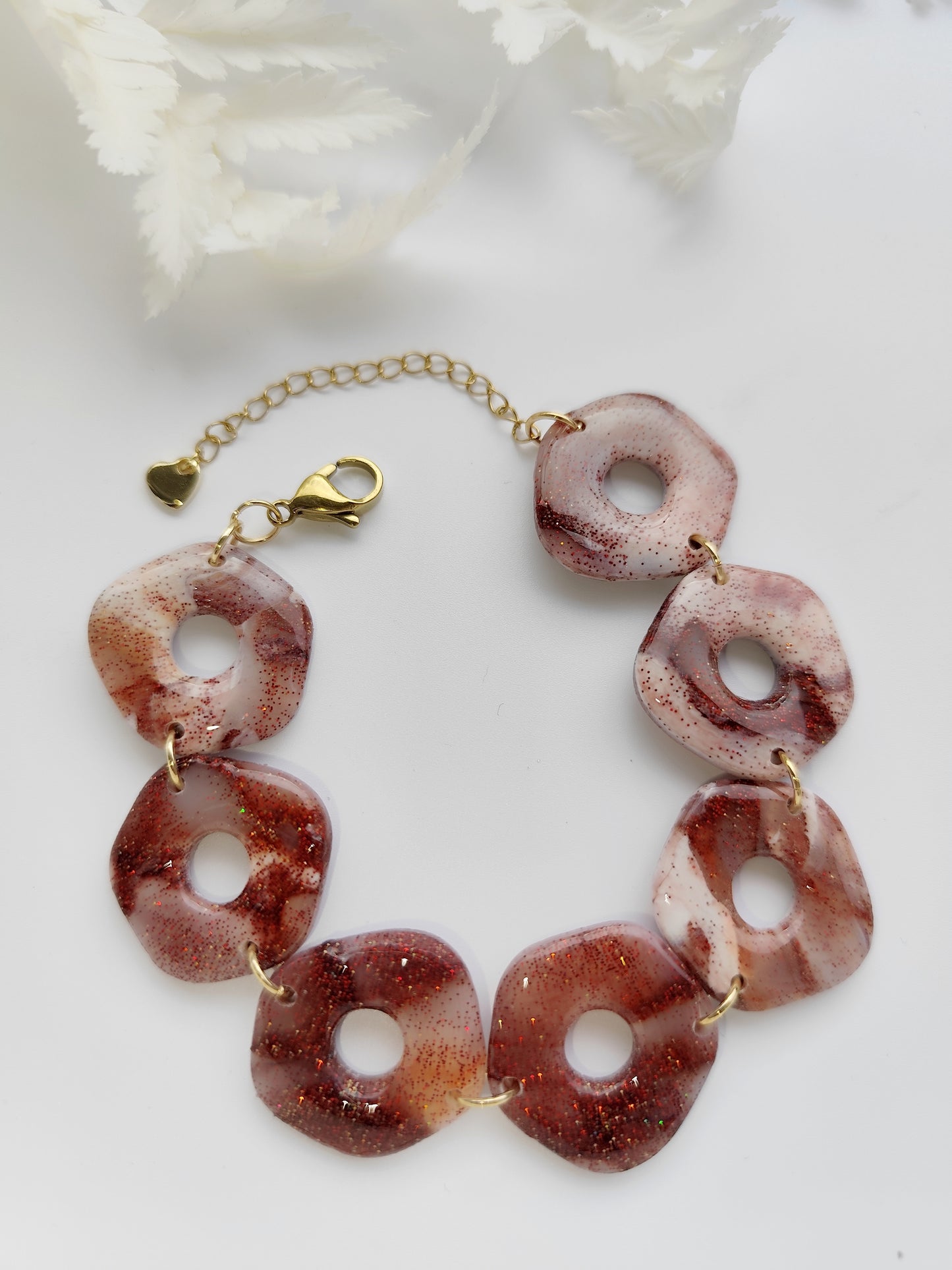 Bracelet feuille de Rubis