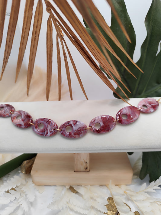 Bracelet Feuille de Rubis