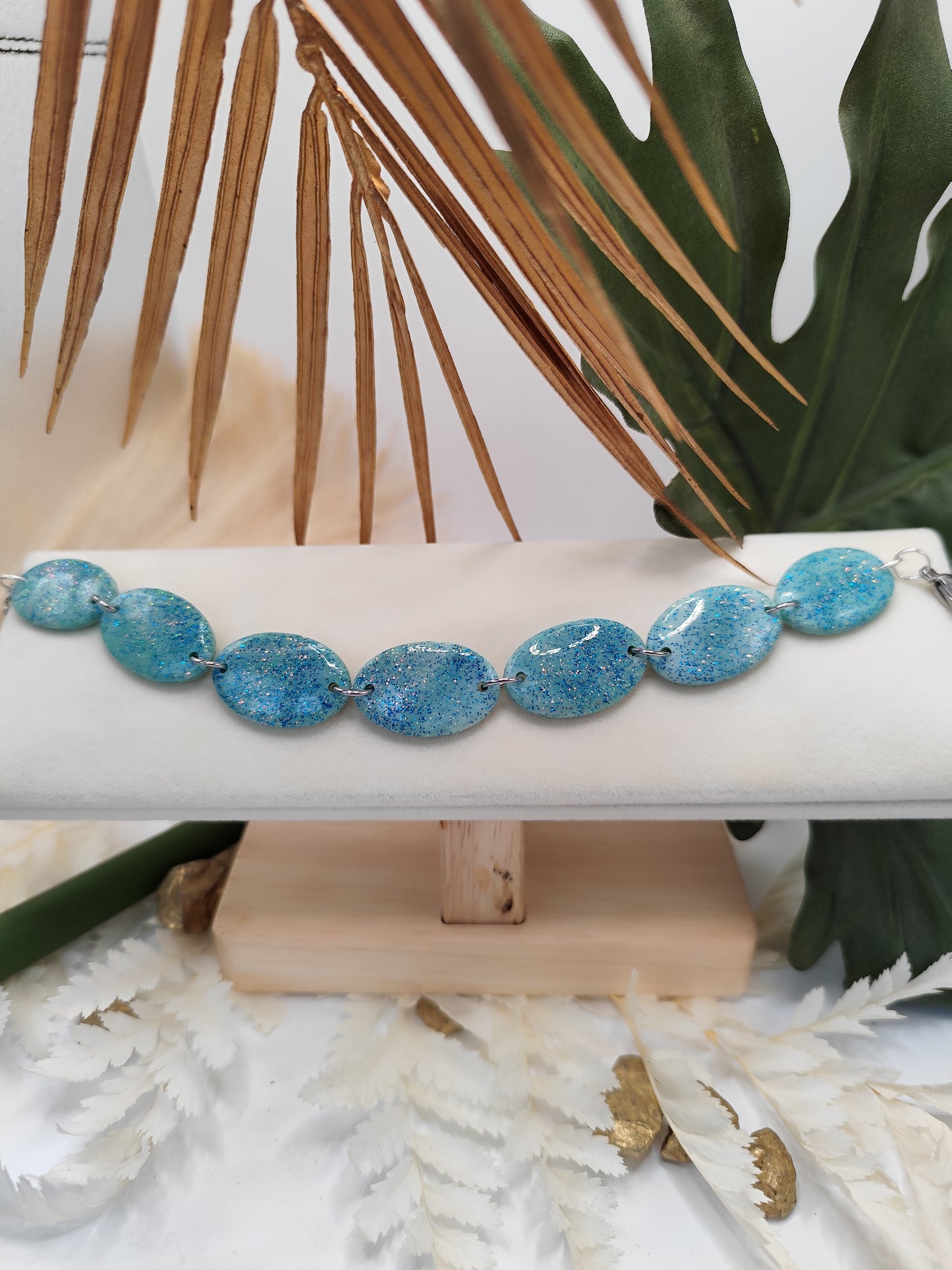Bracelet Bleu Papaye