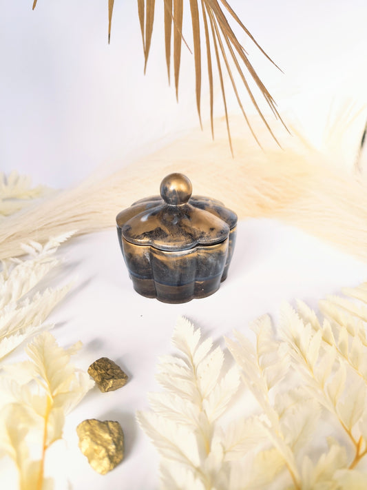 Pot à bijoux en résine époxy