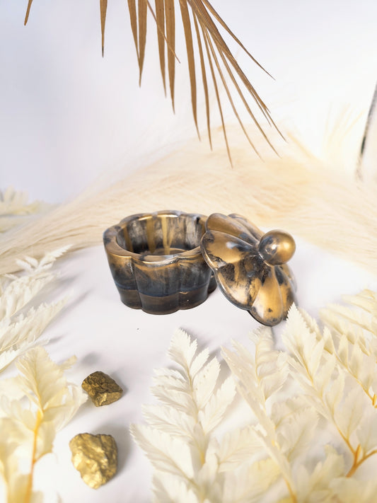 Pot à bijoux en résine époxy