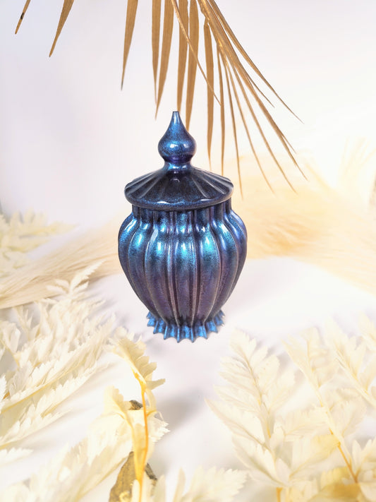 Pot multi usage avec couvercle en résine époxy