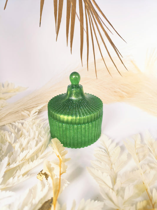 Pot à bijoux en résine époxy