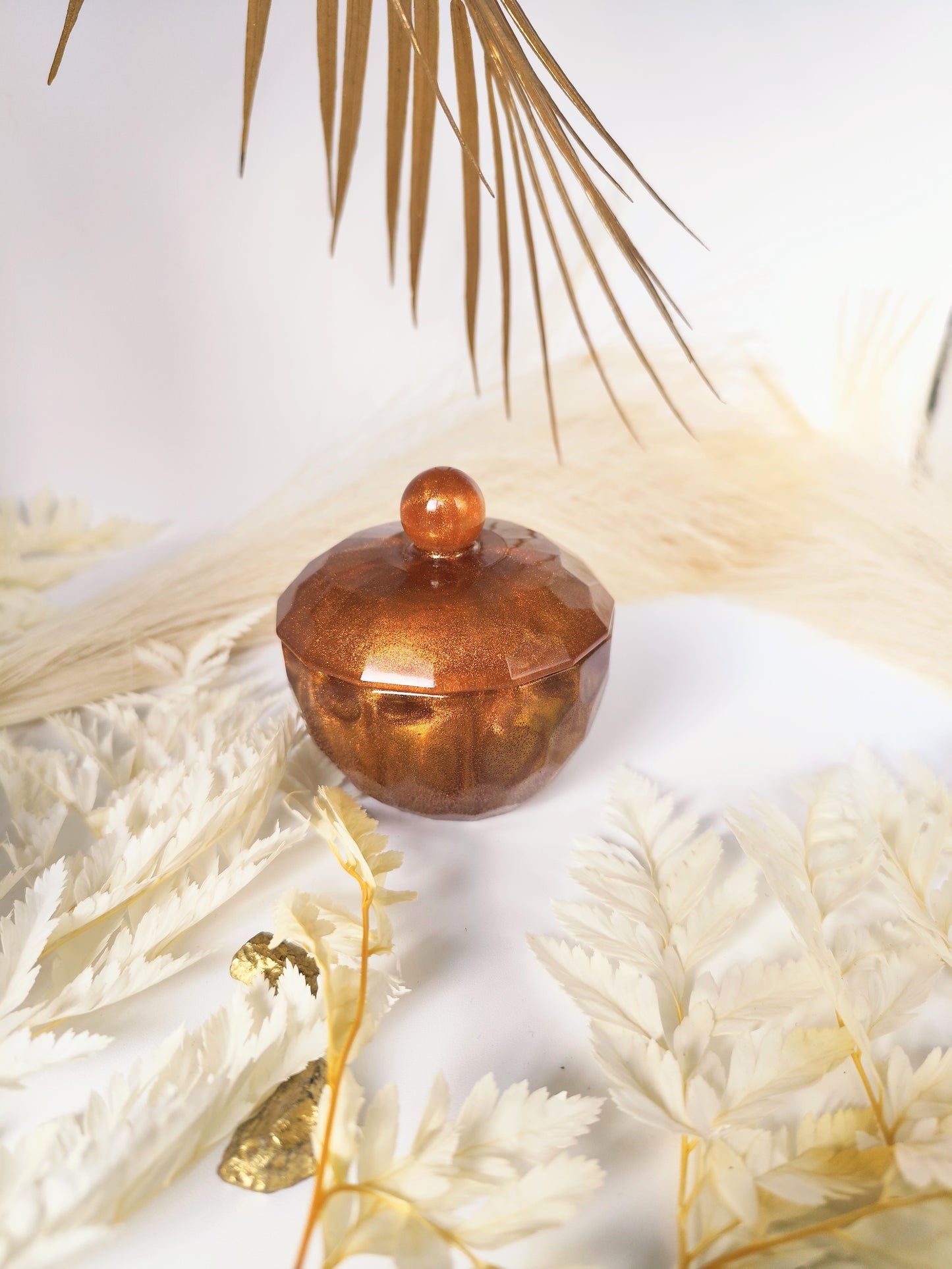 Pot à bijoux en résine époxy