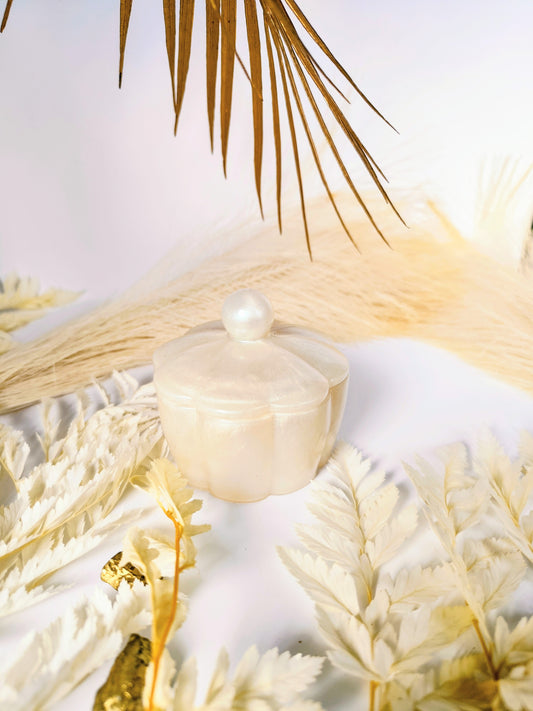 Pot à bijoux en résine époxy