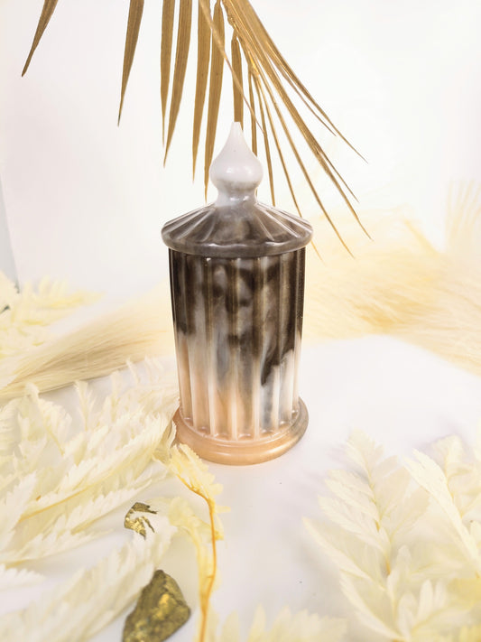 Pot multi usage avec couvercle en résine époxy