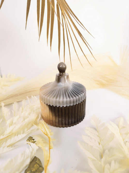 Pot à bijoux en résine époxy