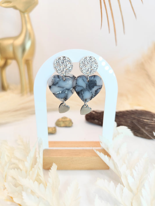 Boucles d'oreilles en pâte polymère