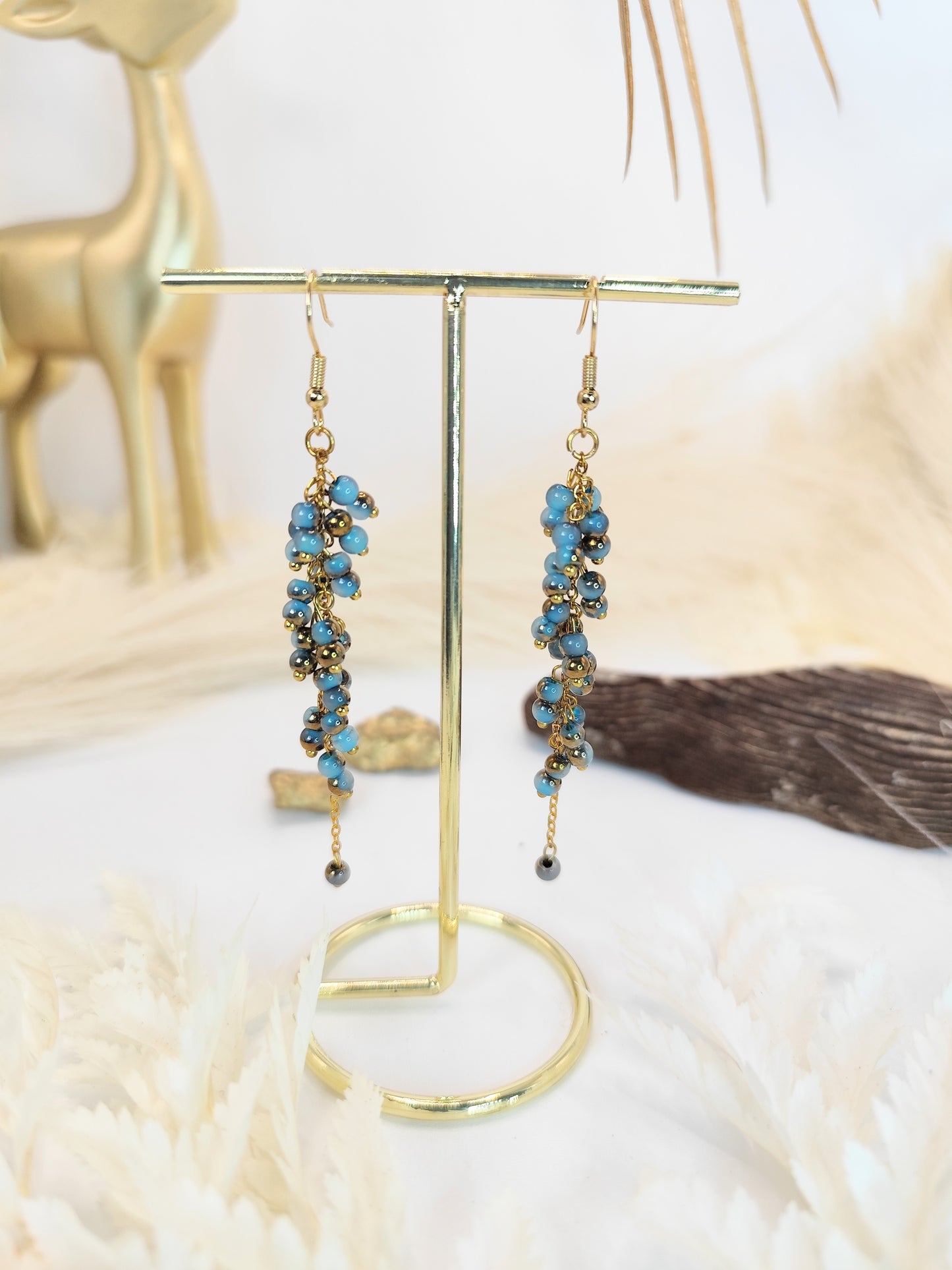 Boucles d'oreilles en perles