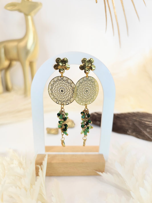 Boucles d'oreilles en perles