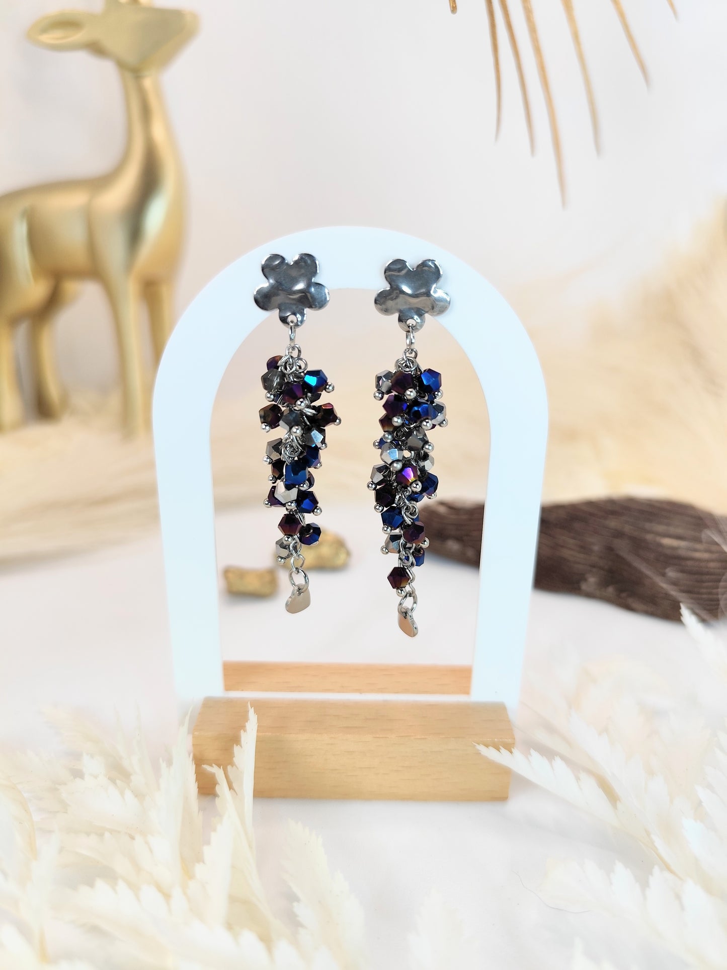Boucles d'oreilles en perles