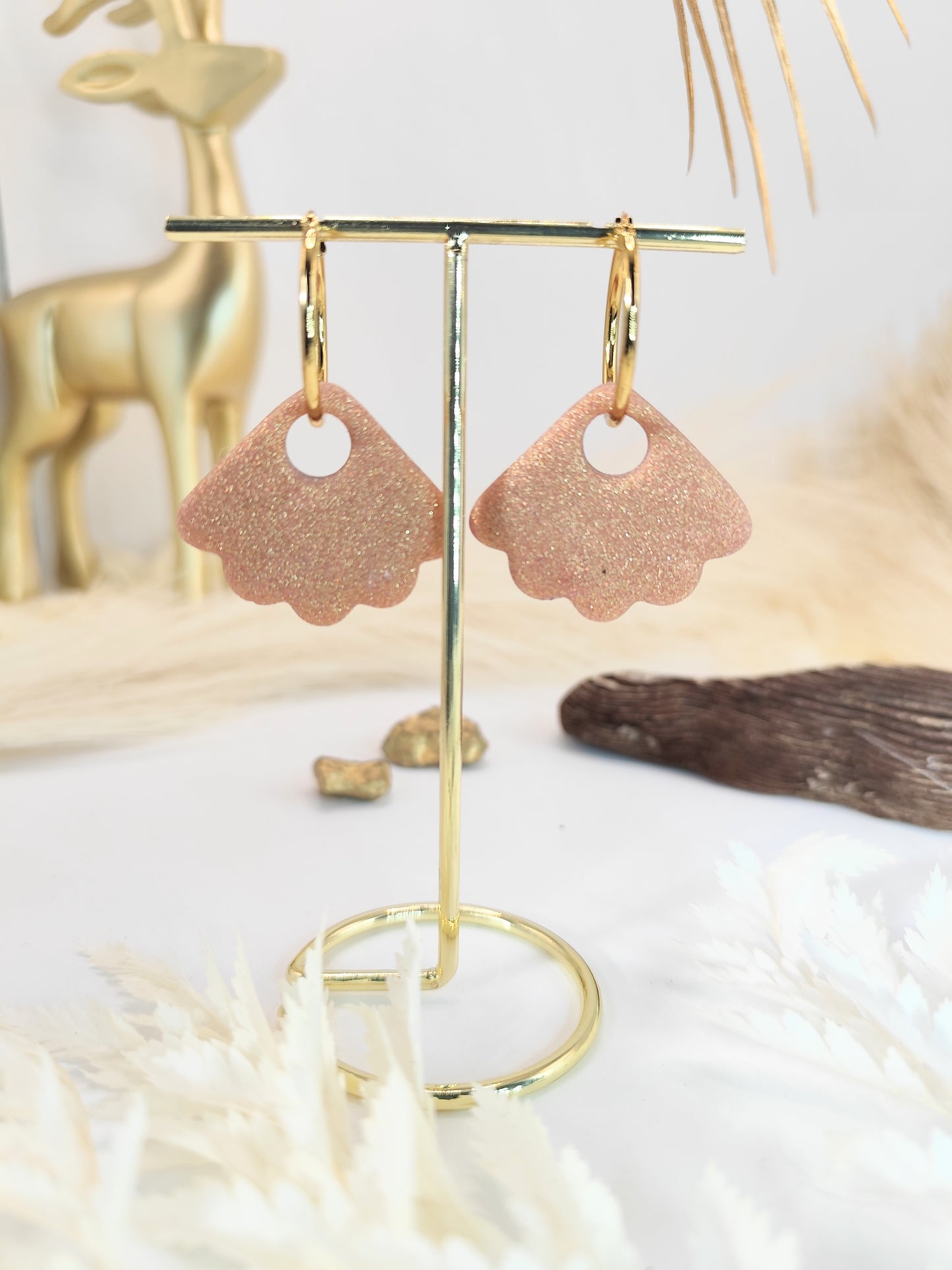 Boucles d'oreilles en pâte polymère