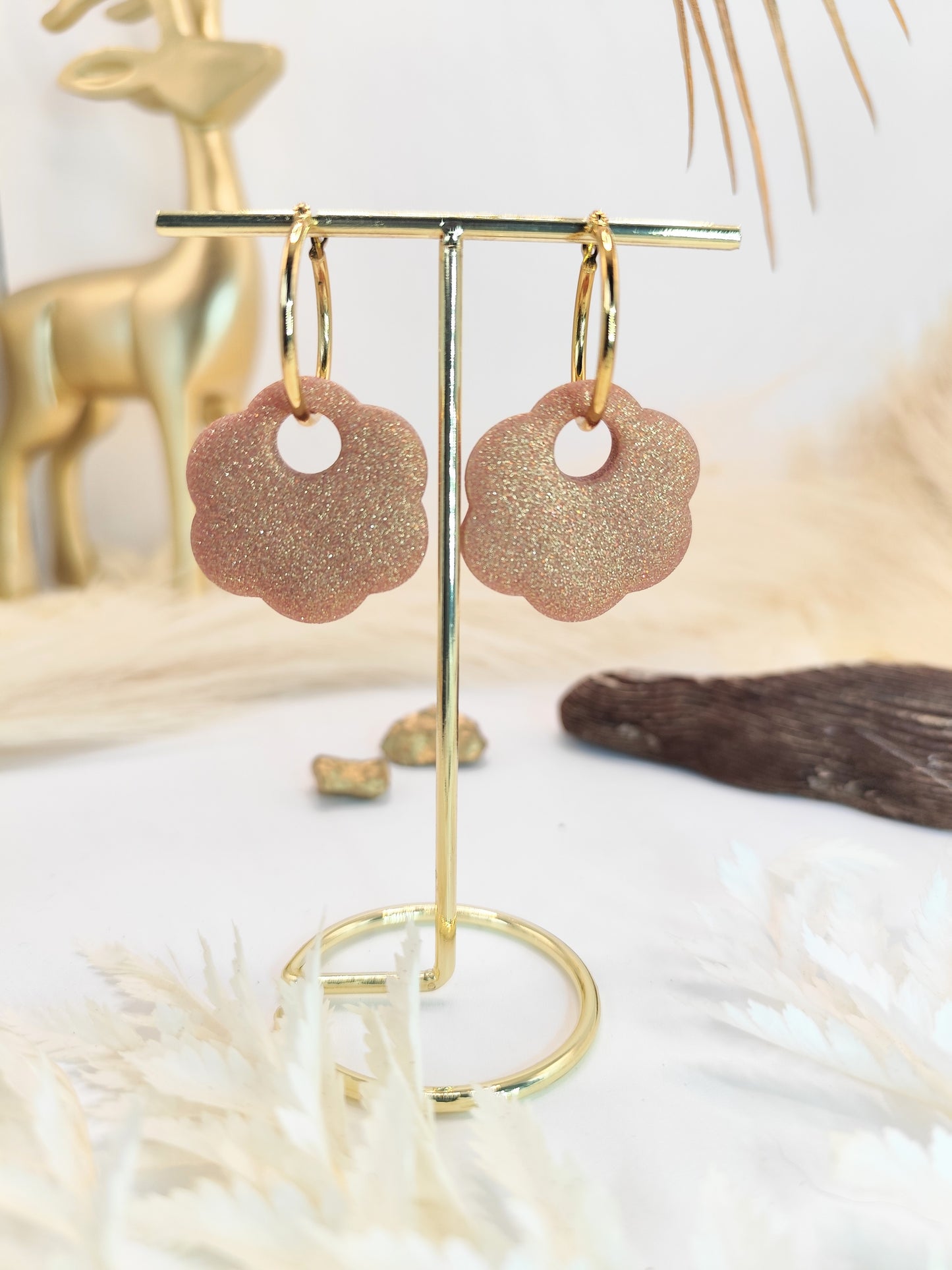 Boucles d'oreilles en pâte polymère