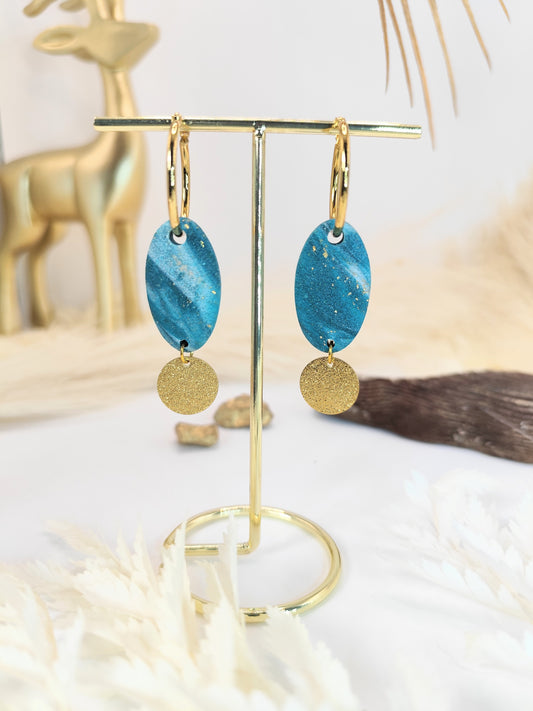 Boucles d'oreilles en pâte polymère