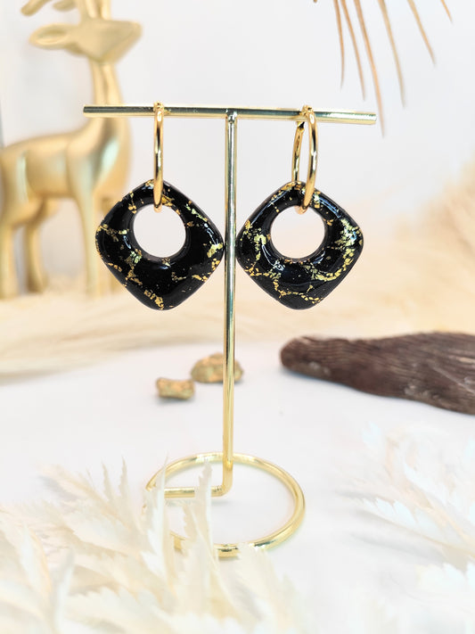 Boucles d'oreilles en pâte polymère