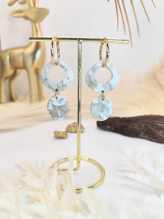 Boucles d'oreilles en pâte polymère