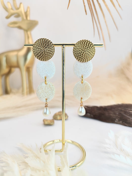 Boucles d'oreilles en pâte polymère