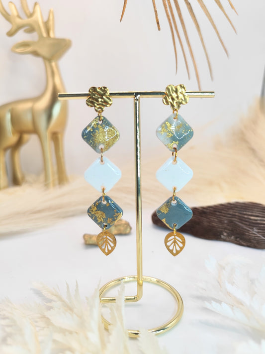 Boucles d'oreilles en pâte polymère