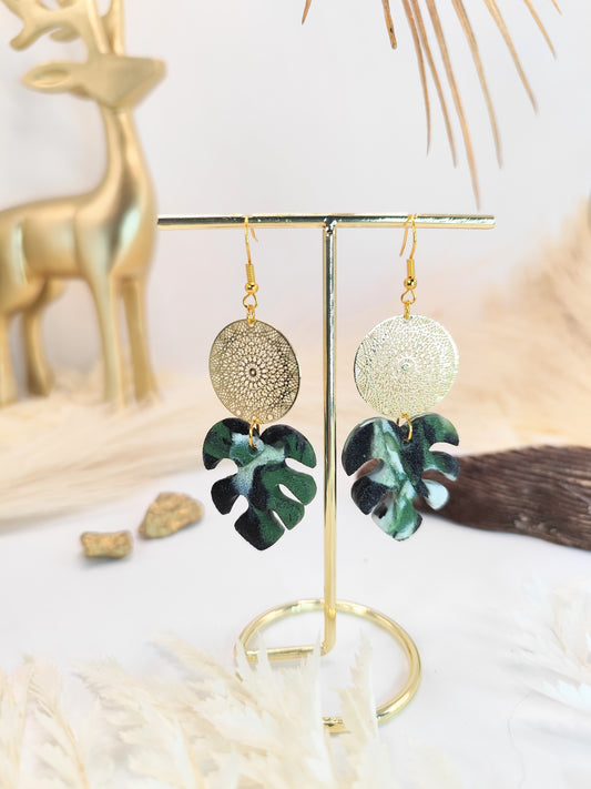 Boucles d'oreilles en pâte polymère