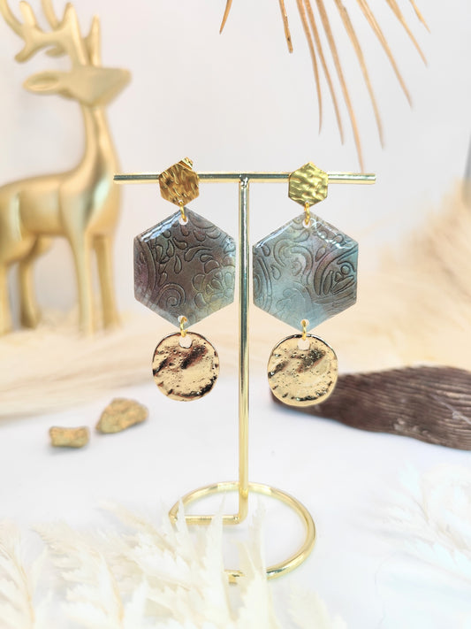 Boucles d'oreilles en pâte polymère