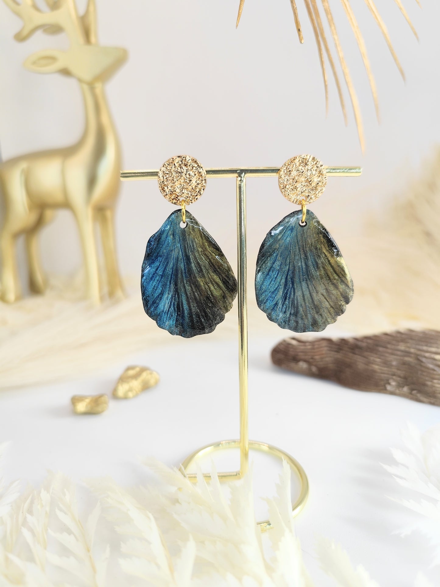 Boucles d'oreilles en pâte polymère