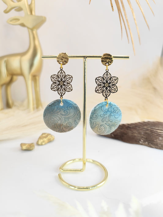 Boucles d'oreilles en pâte polymère