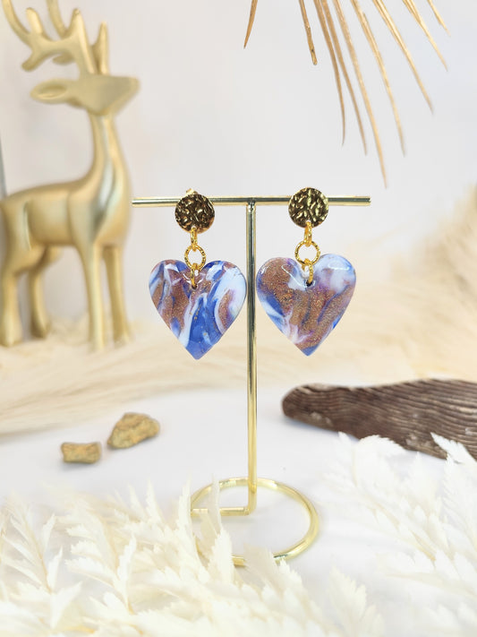 Boucles d'oreilles en pâte polymère
