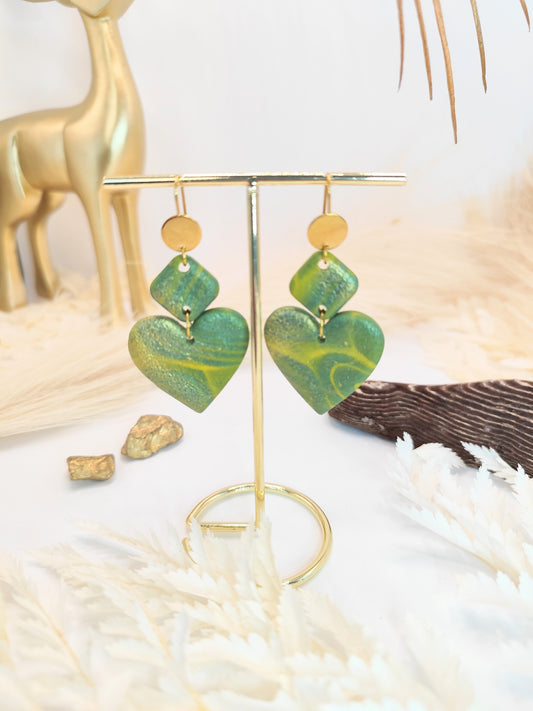 Boucles d'oreilles en pâte polymère