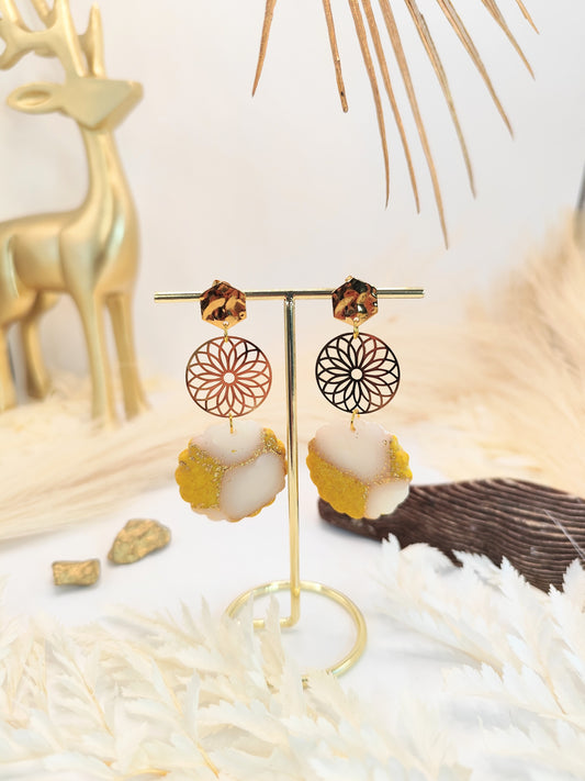 Boucles d'oreilles en pâte polymère