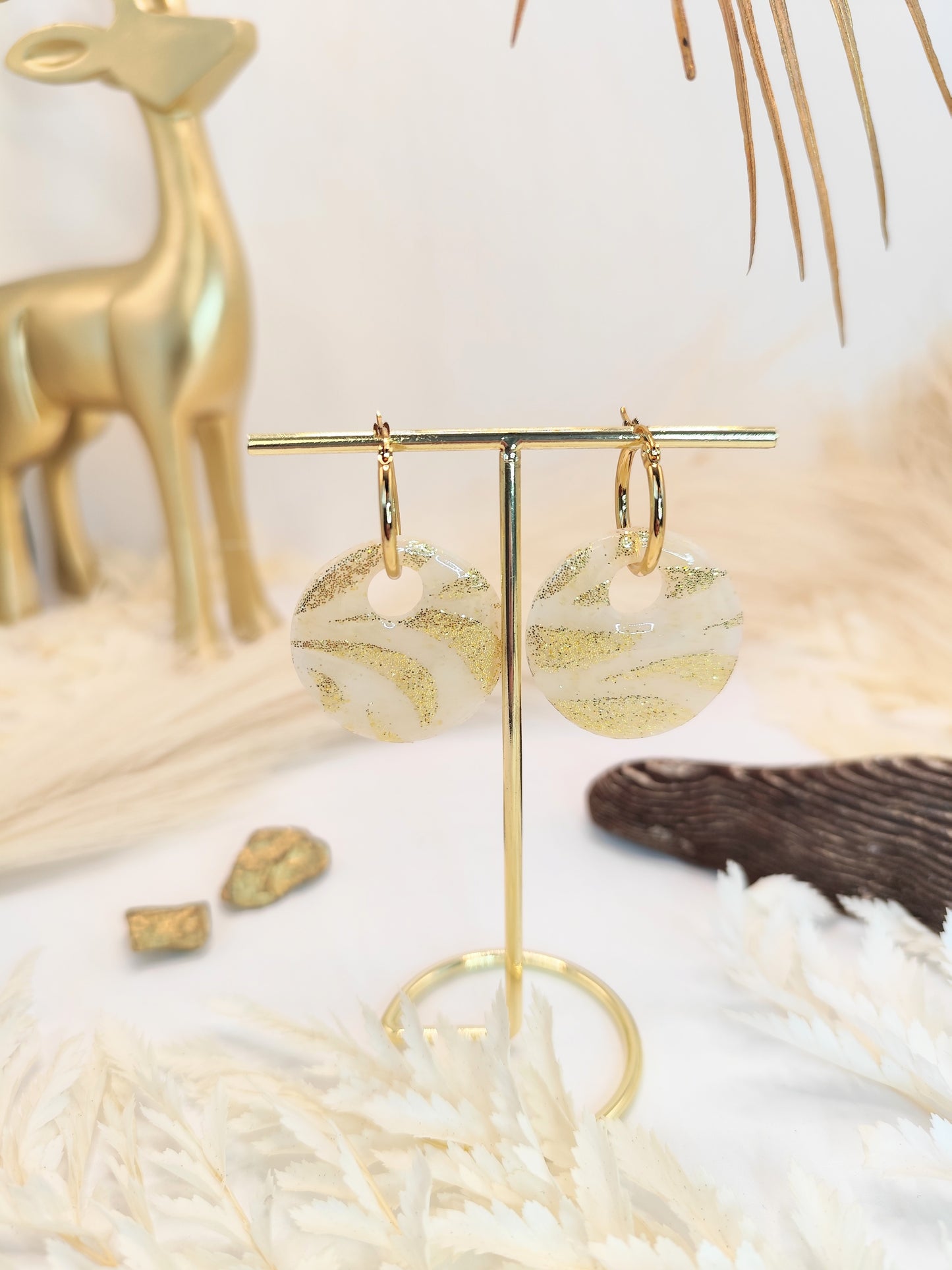 Boucles d'oreilles en pâte polymère