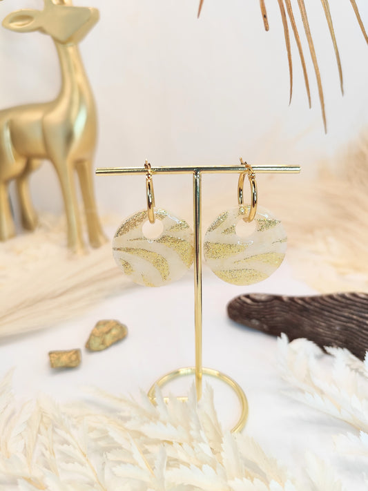 Boucles d'oreilles en pâte polymère