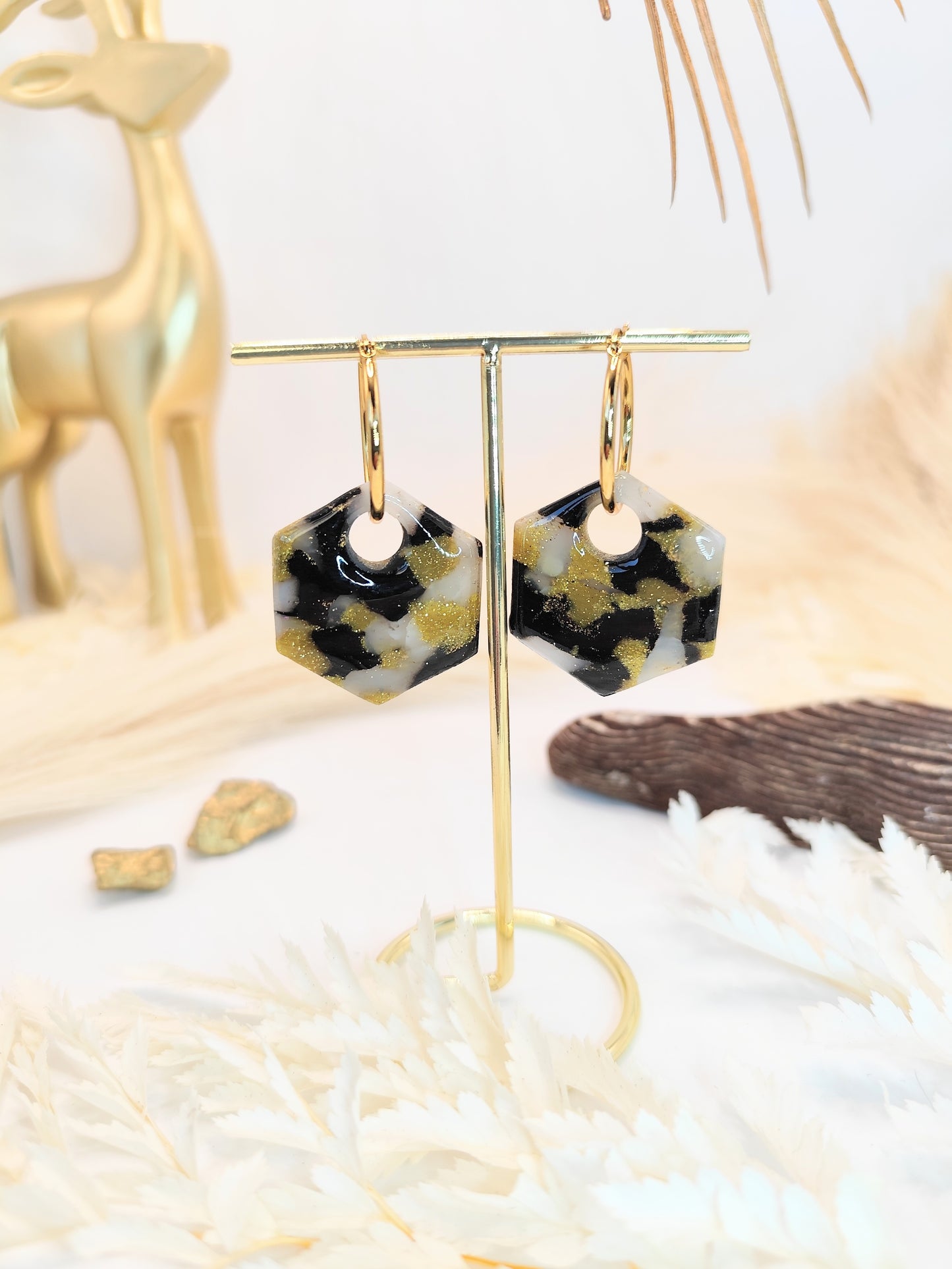 Boucles d'oreilles en pâte polymère