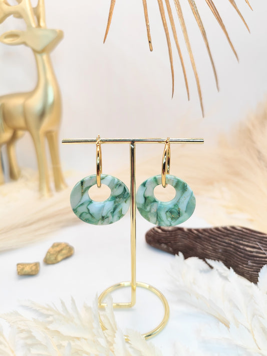 Boucles d'oreilles en pâte polymère