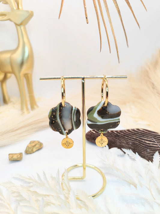 Boucles d'oreilles en pâte polymère