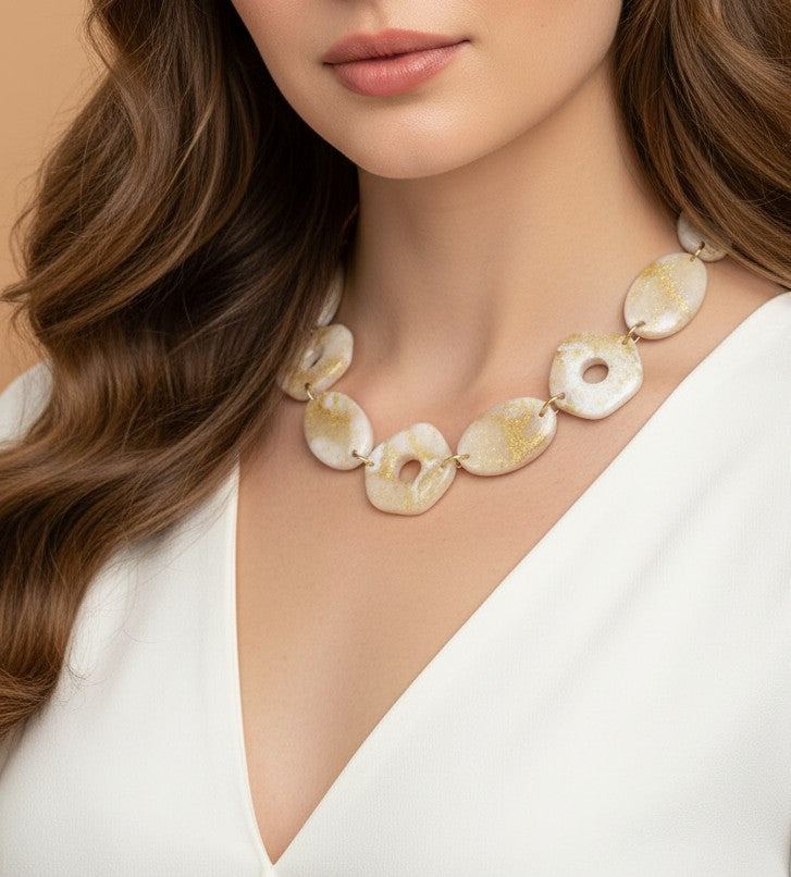 Collier Bois Doré