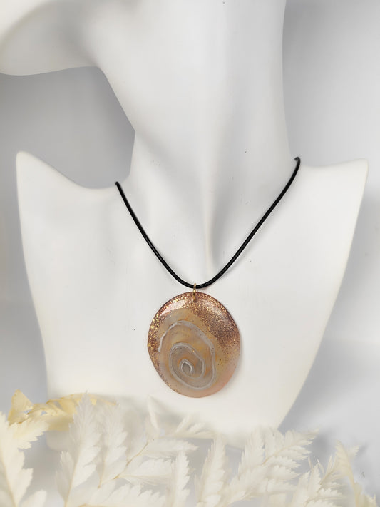 Collier Spirale Sablé